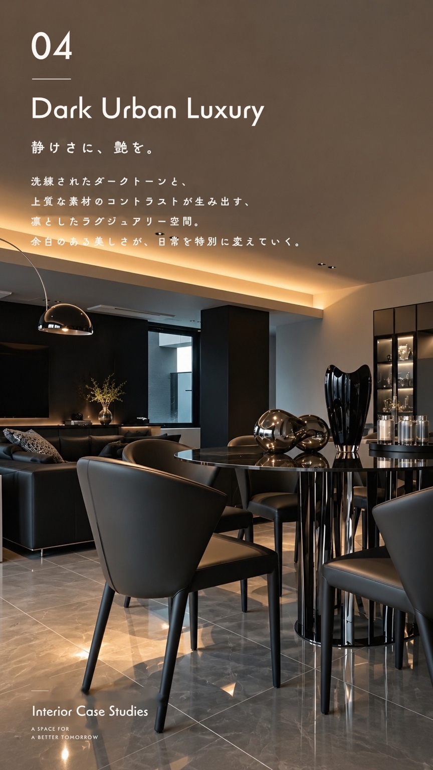 施工事例 04 / Dark Urban Luxury